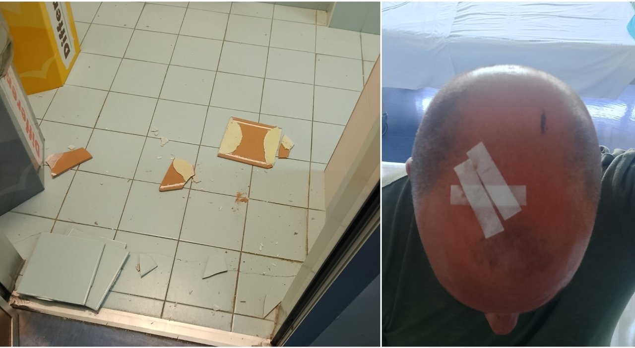 Gallipoli: piastrelle cadono nel bagno dell’ospedale, paziente ferito chiede risarcimento