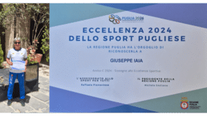 Il Sanvitese Pino Iaia tra le “Eccellenze Sportive” della Regione Puglia