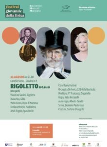 Festival Lirica: Lunedì 11 agosto in scena "Rigoletto" di Verdi, con la regia di Katia Ricciarelli e l'Orchestra 131 della Basilicata diretta da Francesco Zingariello.
