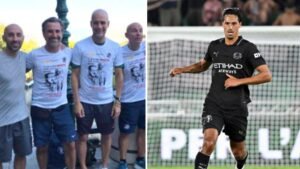 Guardiola a Palermo omaggia Falcone e Borsellino, poi il Manchester City vince 3-0 con un super Reijnders.