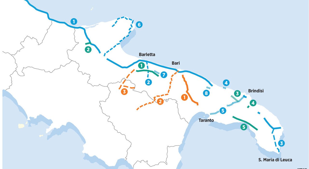 Incidenti in Puglia: le otto strade più pericolose dalla Statale 16 alla 275 e la mappa del rischio