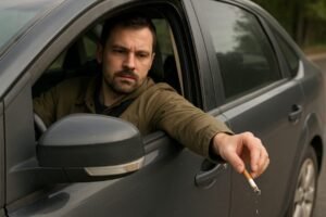 Rifiuti dal finestrino? Ecco quali sono i rischi, incluso il carcere.