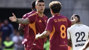 Roma in forma: Mancini e Soulé superano il Lens, ma la difesa concede qualche brivido di troppo.