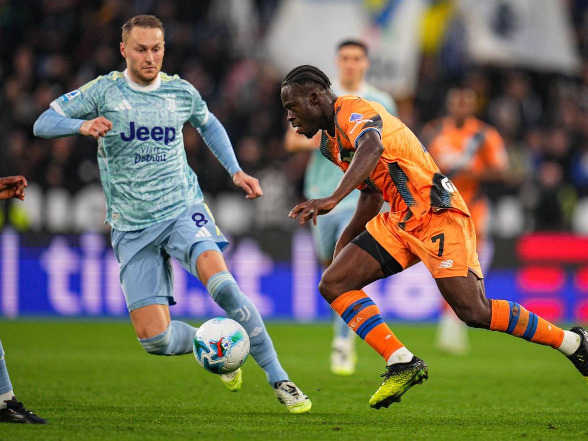 La Juventus pareggia con l'Atalanta nel finale: 1-1, gol di Sulemana e Cabal.