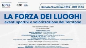 Convegno di Opes Italia: “La forza dei luoghi - Eventi sportivi e valorizzazione del territorio”