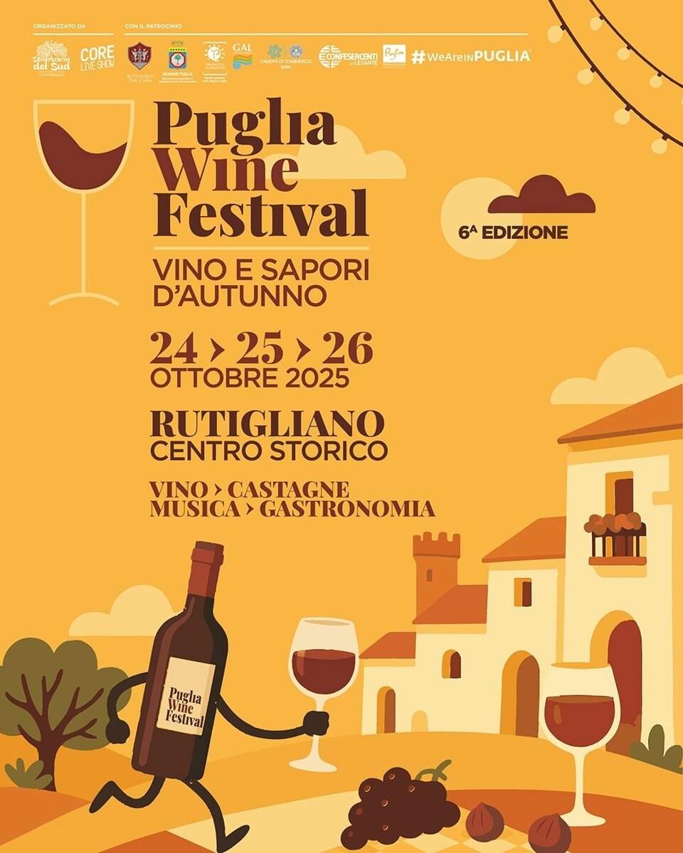 Locandina Puglia Wine Festival Locandina Puglia Wine Festival