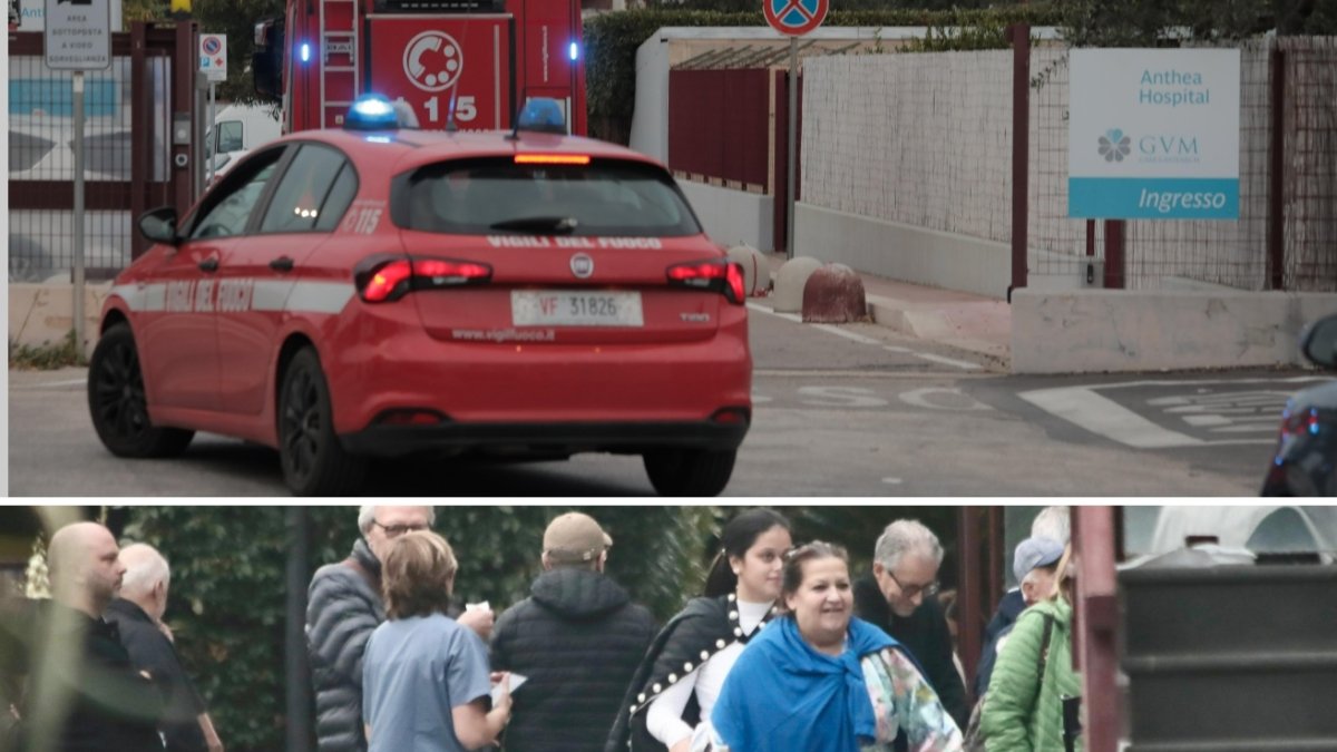 Allarme incendio alla clinica Anthea di Bari: paura tra i pazienti, intervengono i vigili del fuoco ma era solo un sensore attivato.