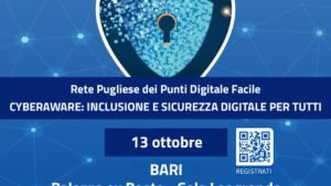 Bari ospita il settimo incontro formativo 'CyberAware: Inclusione e Sicurezza Digitale per Tutti'
