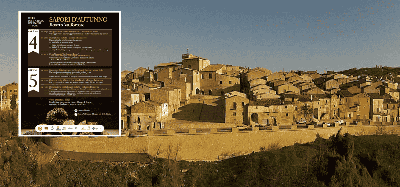 Domani si svolgerà la Festa del Tartufo Nero a Roseto Valfortore.