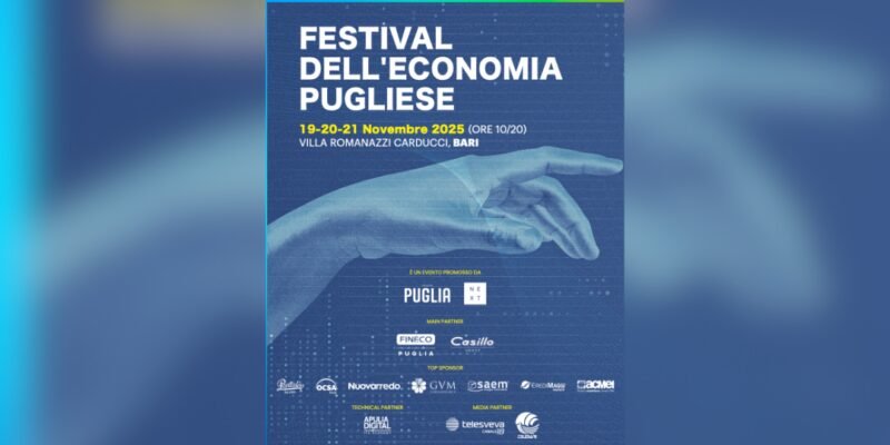 A Bari torna il Festival dell’Economia Pugliese con 27 eventi per ascoltare il futuro