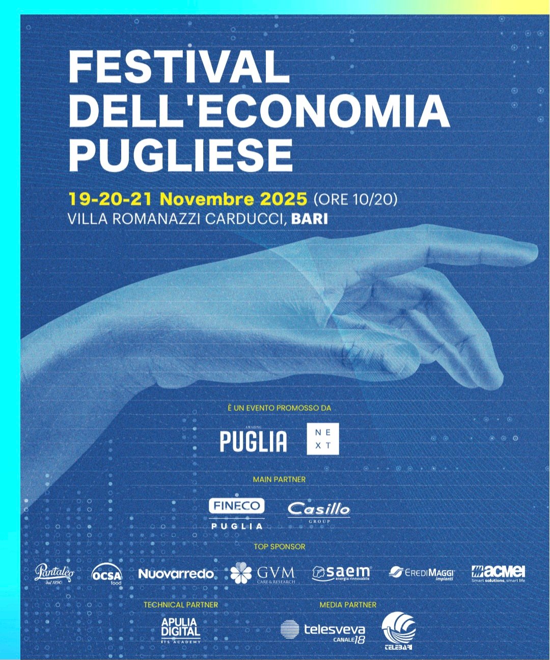 Festival dell’Economia Pugliese: 19-21 novembre a Villa Romanazzi Carducci, Bari