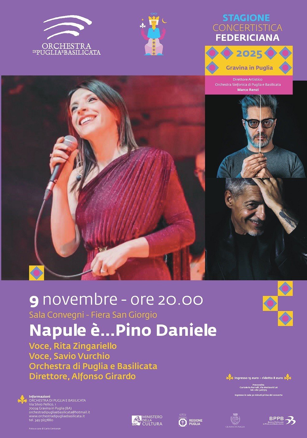 "Napule è... Pino Daniele": omaggio al cantautore napoletano a Gravina di Puglia