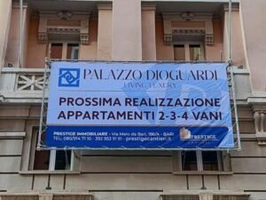 Palazzo Dioguardi in via Abbrescia: inizia il restyling con la realizzazione di appartamenti di lusso.
