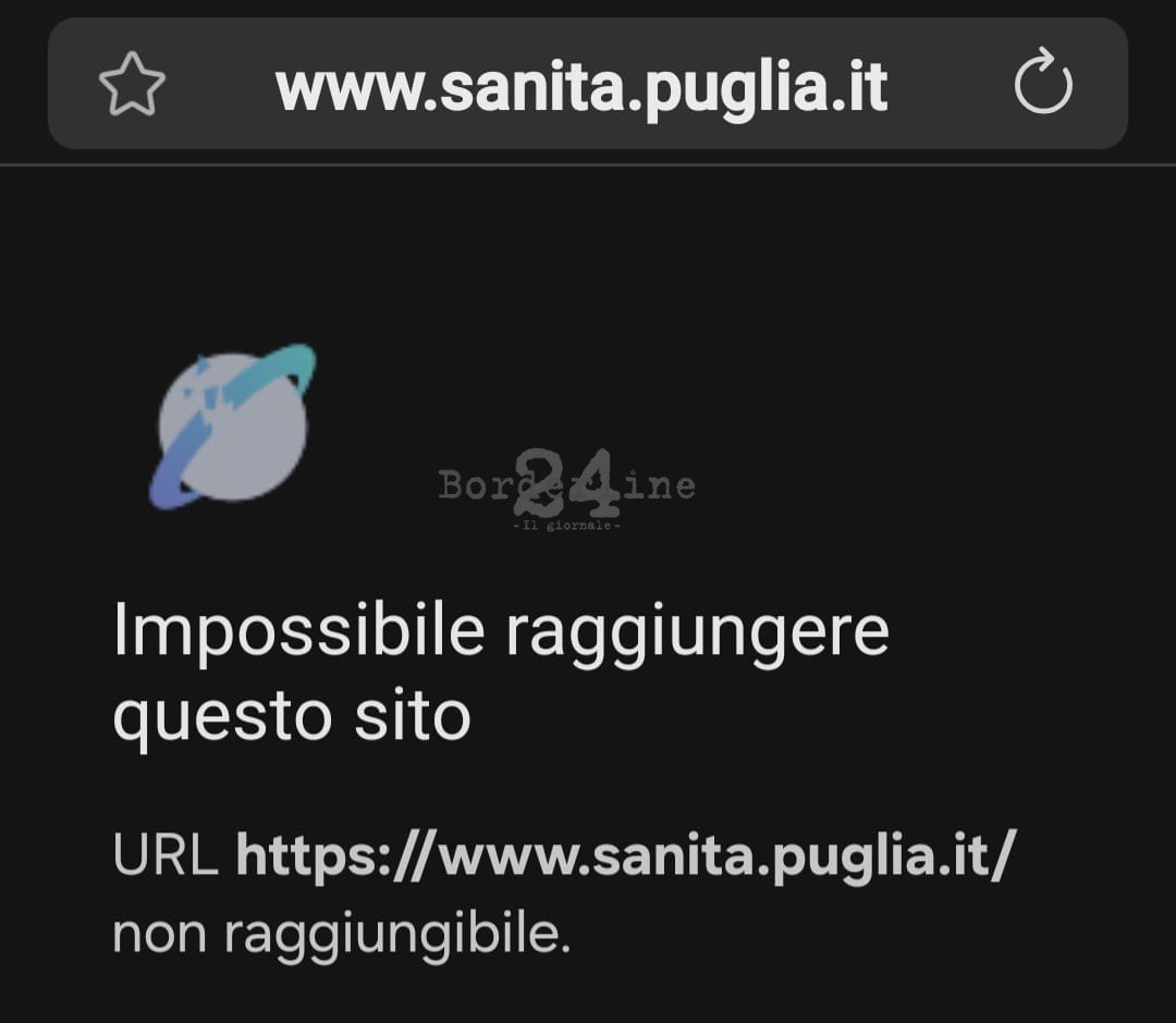 Puglia, impossibile prenotare visite mediche: il portale regionale è in tilt.
