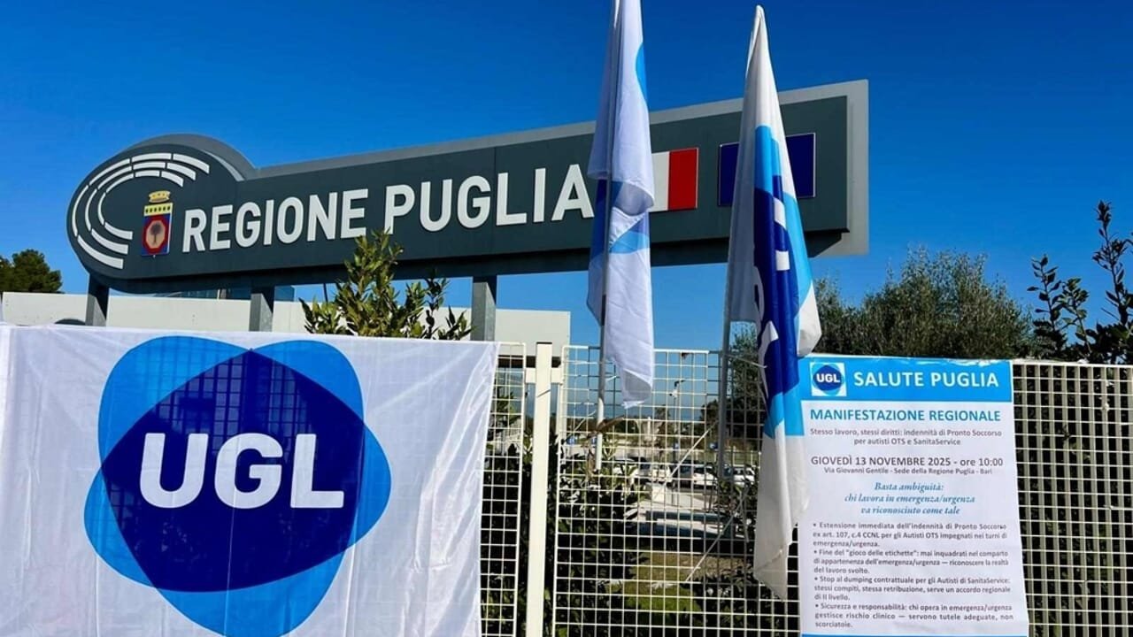 Sanità Puglia: Ugl Salute continua la battaglia per il riconoscimento degli autisti dell’emergenza urgenza
