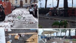 Bari, il risveglio di Natale nel degrado: bottiglie e rifiuti per le strade del centro dopo l'aperitivo del 24. «Mai vista una simile devastazione»