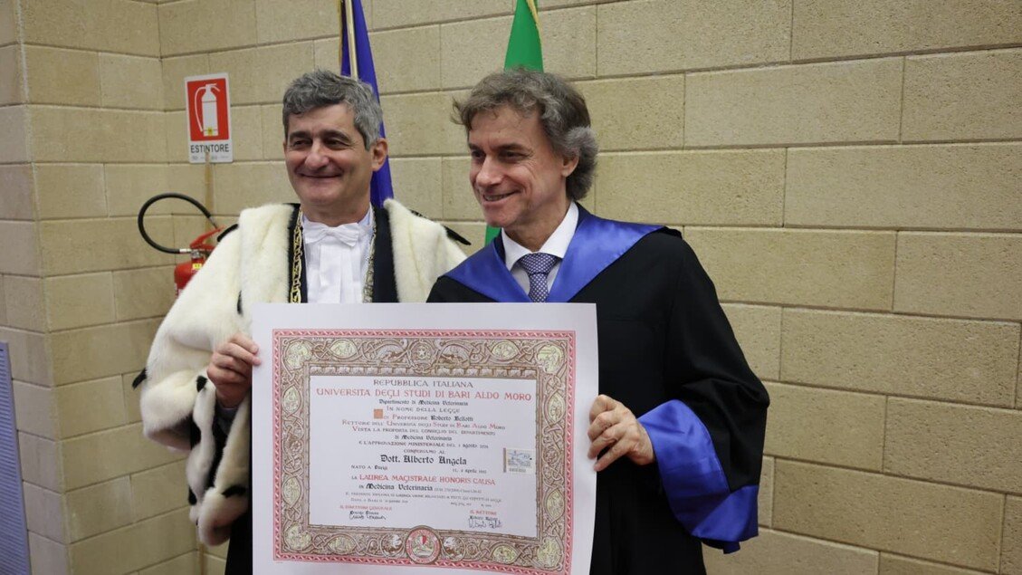 Ad Alberto Angela la laurea honoris causa in Veterinaria a Bari