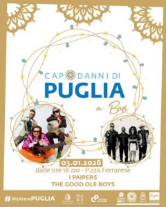 Capodanni di Puglia: domani e domenica due nuovi appuntamenti con il programma dei concerti promossi dal Comune di Bari e Pugliapromozione in collaborazione con Puglia Culture.