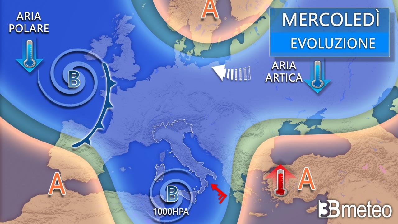 Ciclone Harry si indebolisce mercoledì, ma giovedì un nuovo vortice colpirà le Baleari.