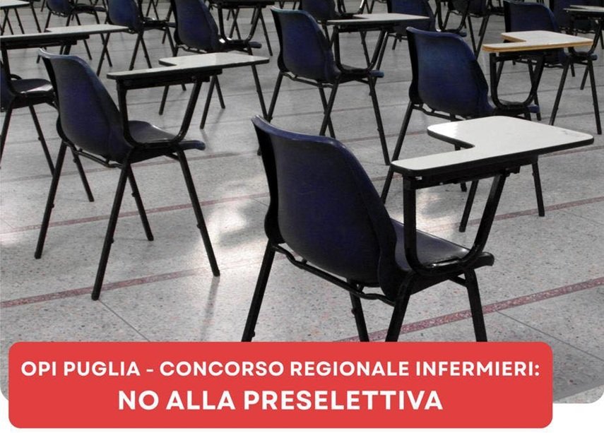 Concorso pubblico unico regionale per infermieri: "Inutile la prova preselettiva"