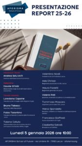 Economia pugliese: presentazione del Report annuale AFORISMA 2025/2026 il 5 gennaio a Lecce