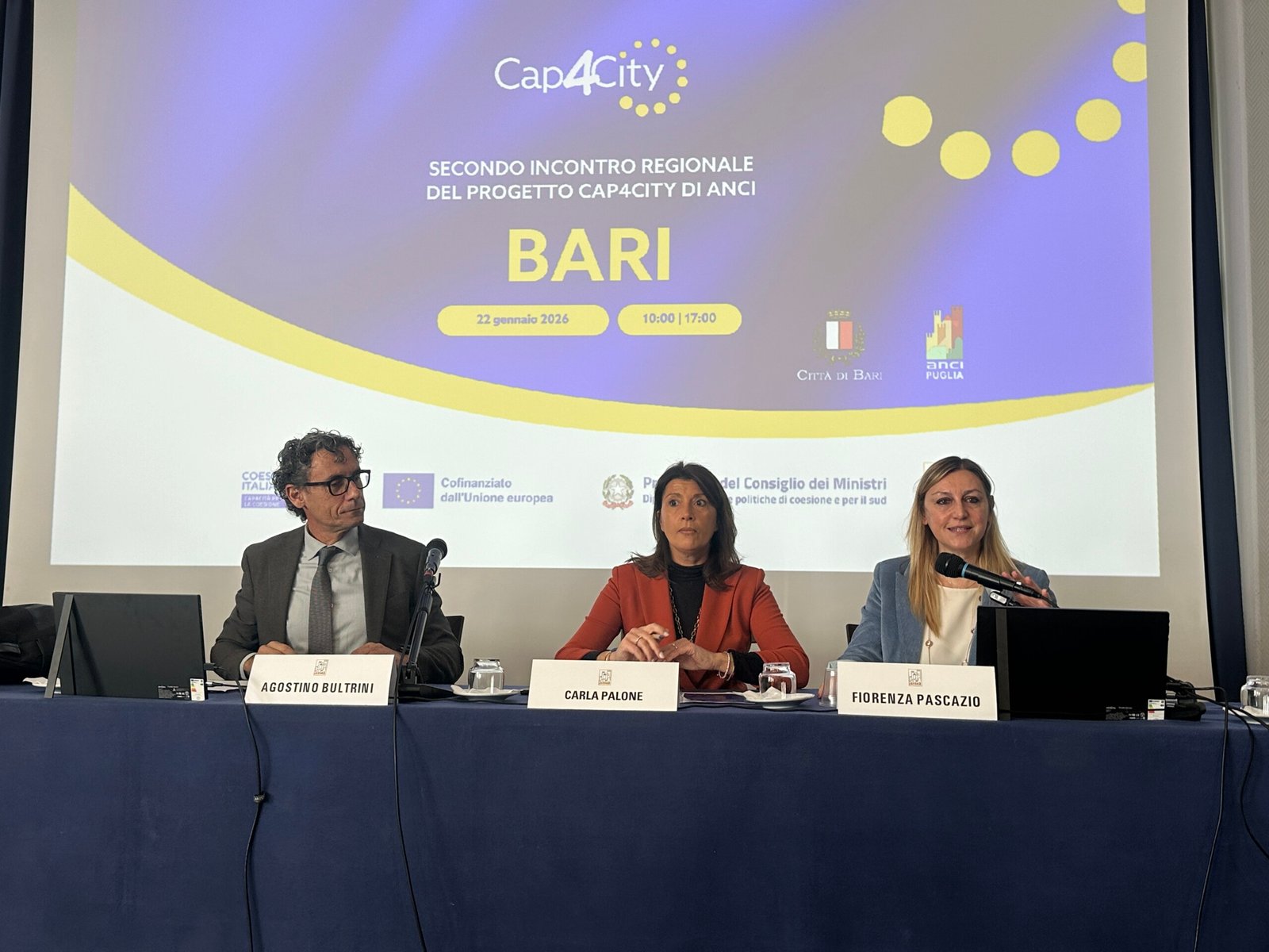 Politiche di coesione: concluso a Bari il confronto sui Comuni e la capacità amministrativa di Cap4City