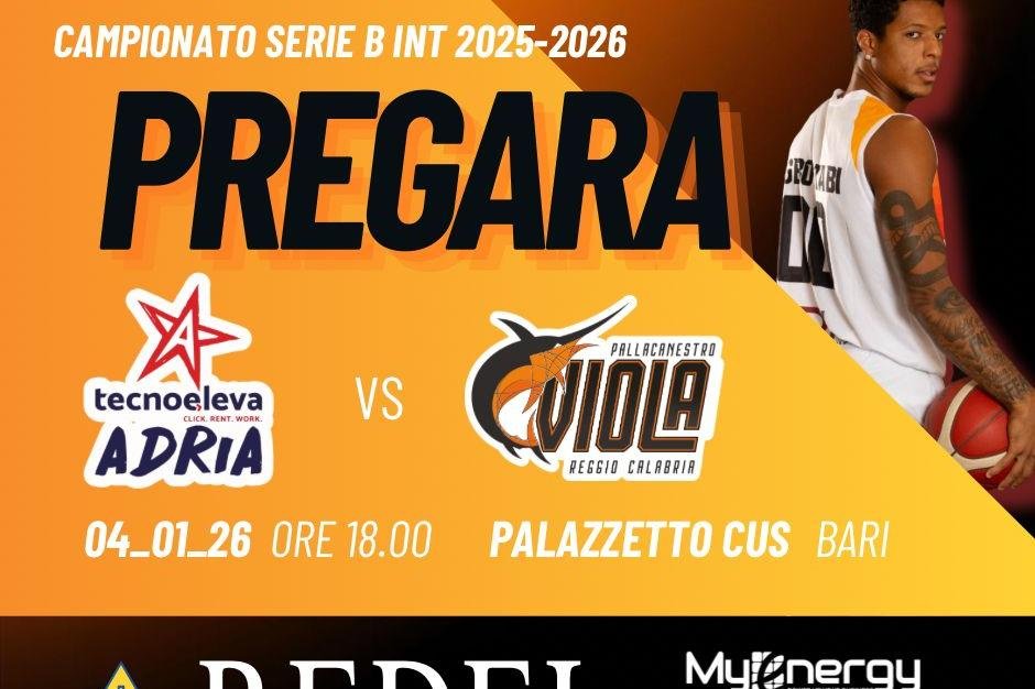Redel Reggio Calabria, il 2026 inizia a Bari: sfida insidiosa contro l’Adria