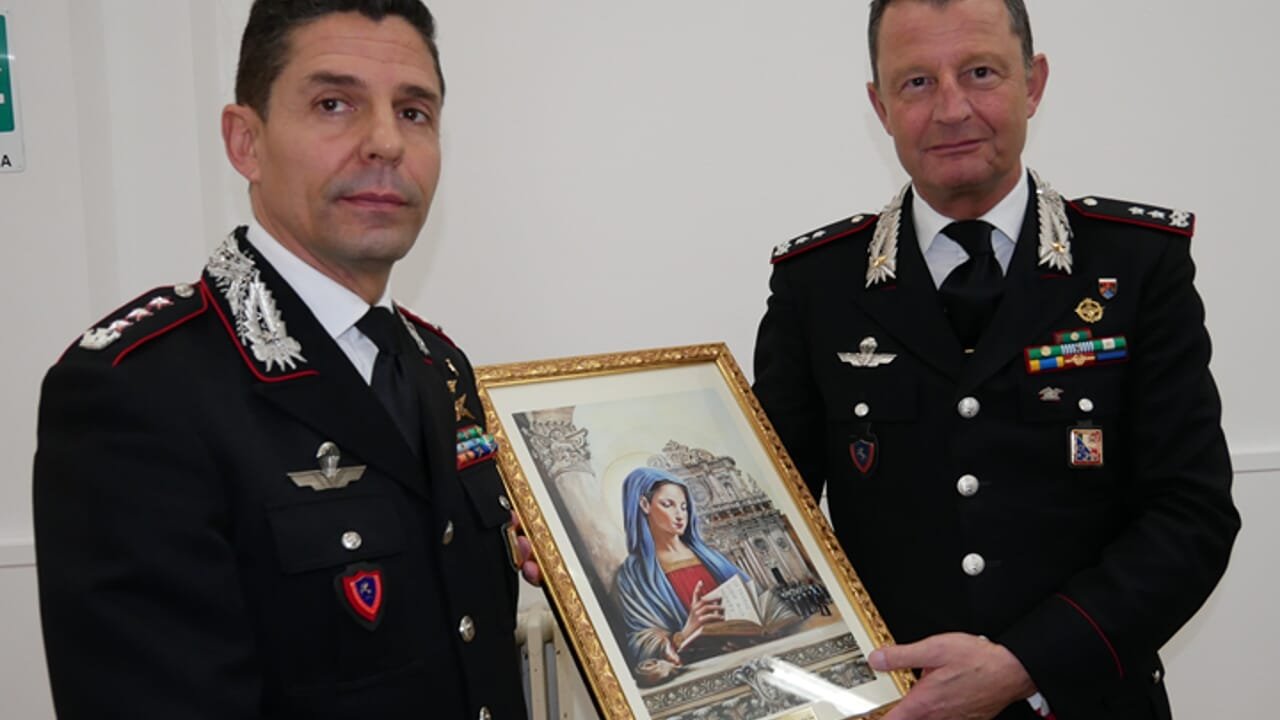Visita di commiato del comandante della Legione Carabinieri Puglia a Lecce