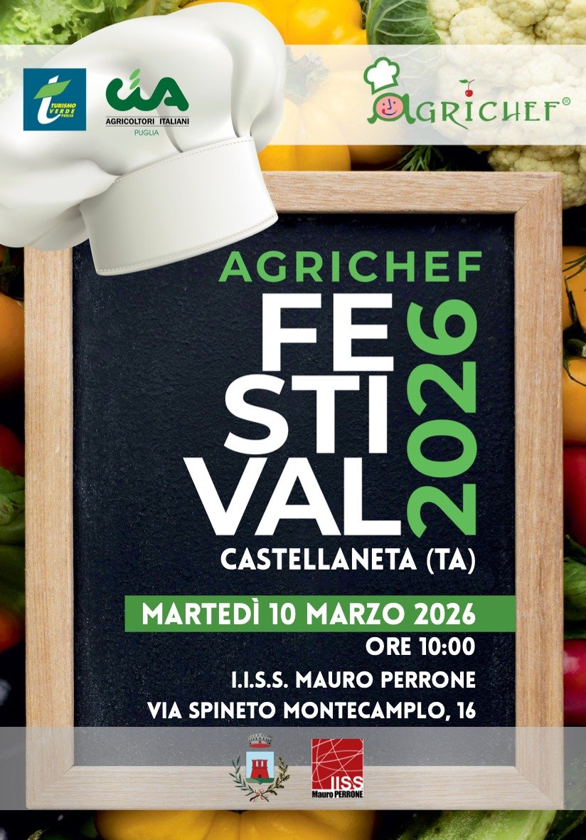 Festival Agrichef Puglia il 10 marzo a Castellaneta (TA)
