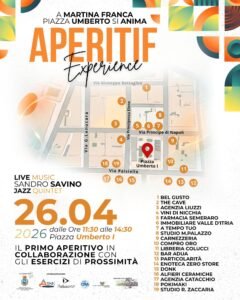 Aperitivo di comunità a Martina Franca tra musica, partecipazione e zero alcol