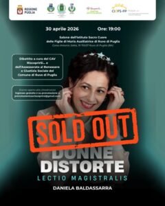 "Donne Distorte": cultura e consapevolezza contro la violenza di genere. Evento SOLD OUT a Ruvo di Puglia.