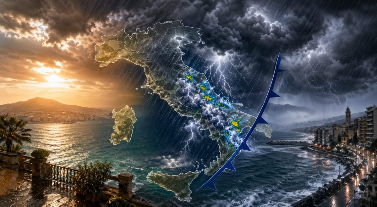 Il maltempo si sposta verso il Centro-Sud: piogge e temporali dall'Umbria alla Puglia