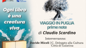 Presentazione del libro "Viaggio in Puglia - Prime note" di Claudio Scardino