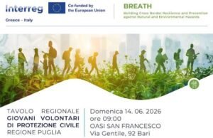 Assemblea Plenaria 2026 dei Giovani Volontari della Protezione Civile Puglia a Bari