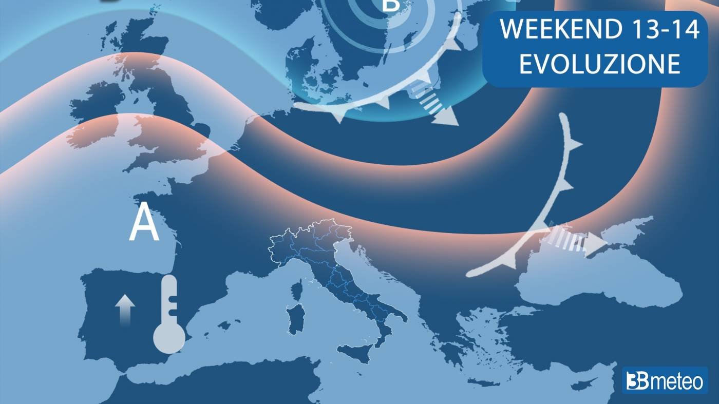 Meteo: Forti temporali al Sud, ma torna l’anticiclone. Previsioni fino al weekend.